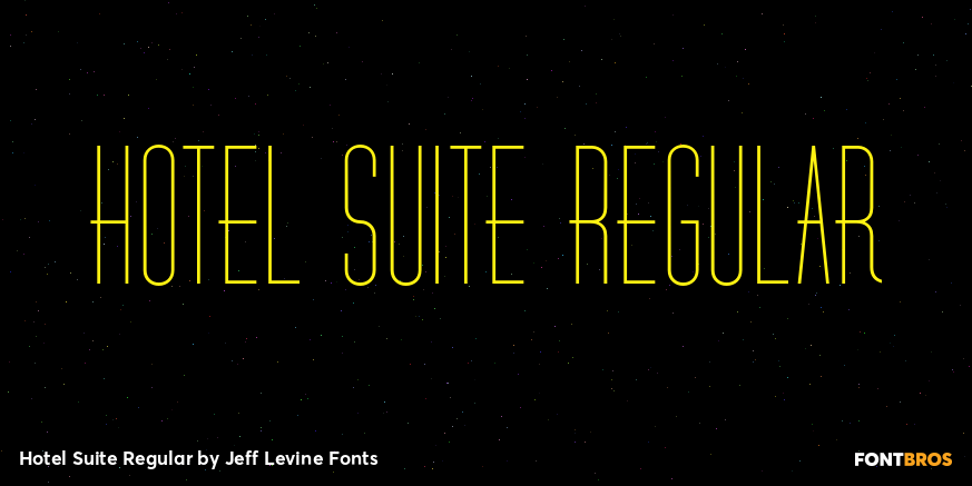 Hotel Suite Regular Font Poster #1