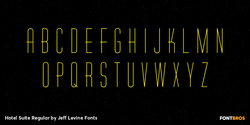 Hotel Suite Regular Font Poster #2