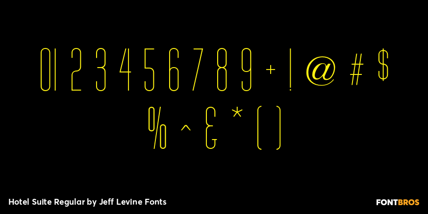Hotel Suite Regular Font Poster #4