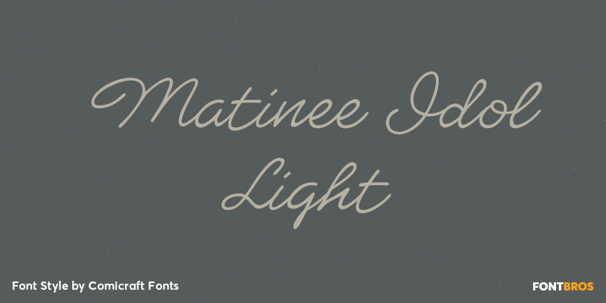 Matinee Idol Light Poster