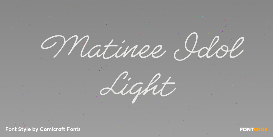 Matinee Idol Light Poster