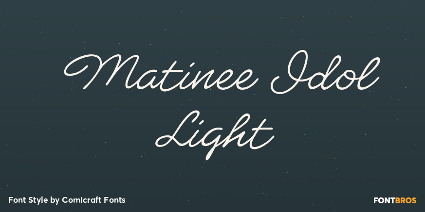 Matinee Idol Light Poster