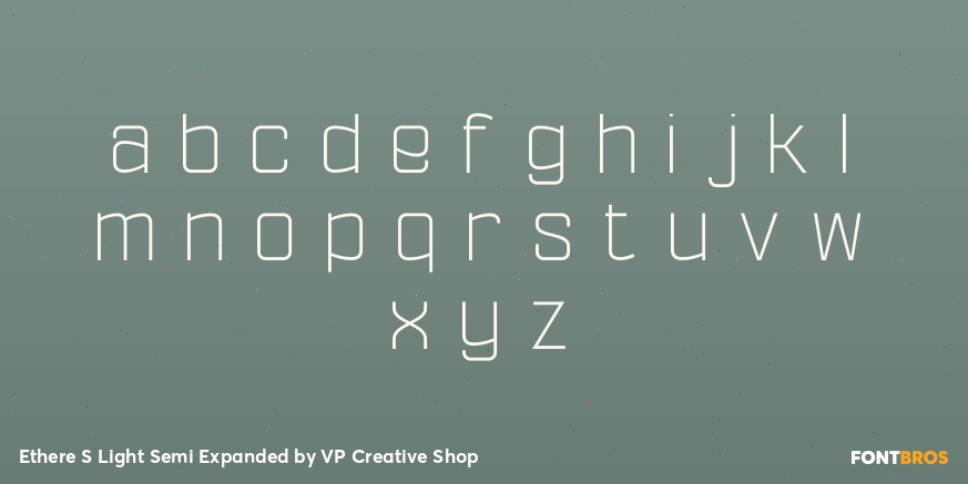 Ethere S Light Semi Expanded Font Poster #3