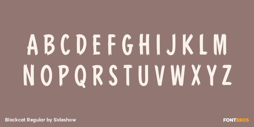 Blackcat Regular Font Poster #3