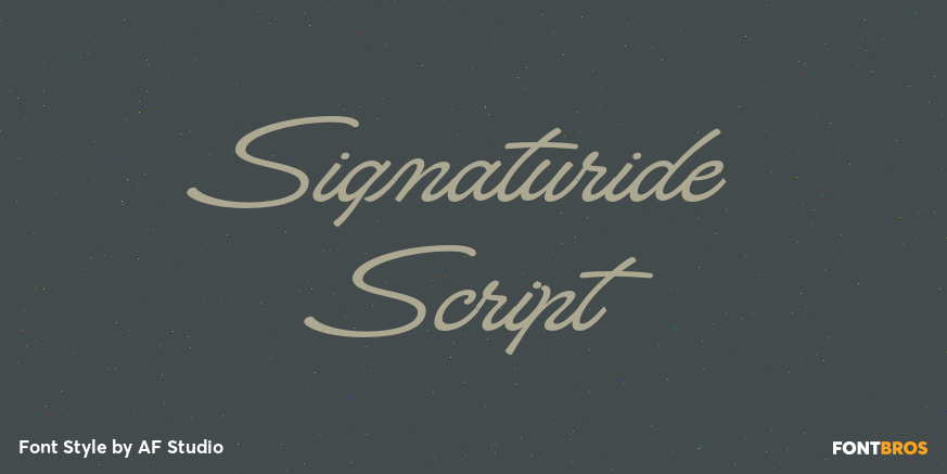 Signaturide Script Poster