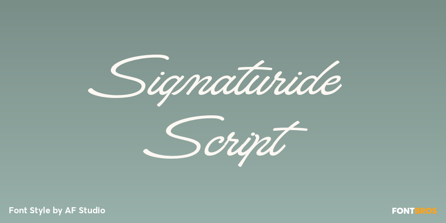 Signaturide Script Poster