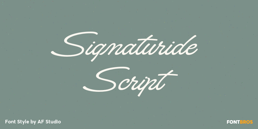 Signaturide Script Poster