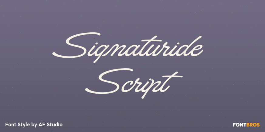 Signaturide Script Poster