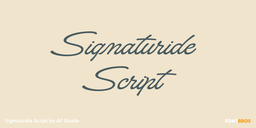 Signaturide Script Poster