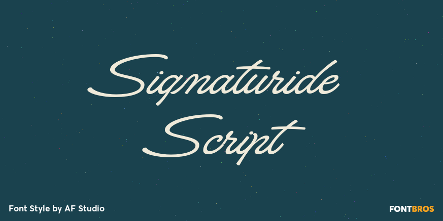 Signaturide Script Poster