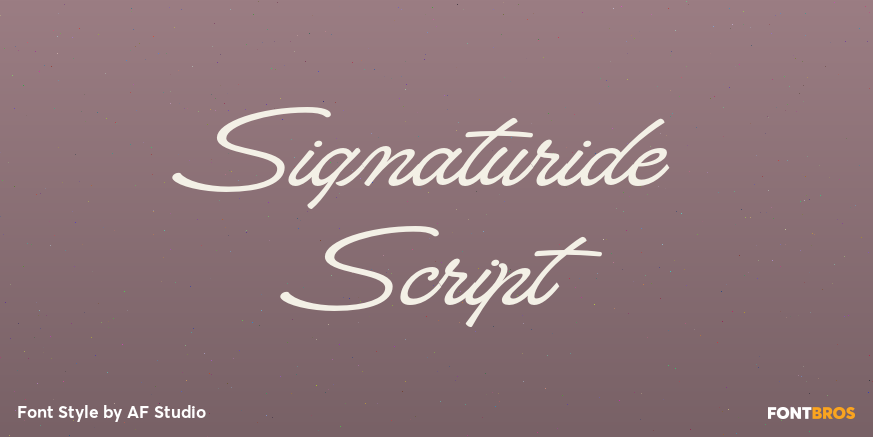 Signaturide Script Poster