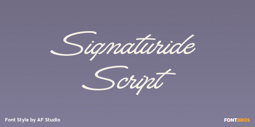 Signaturide Script Poster