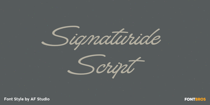 Signaturide Script Poster