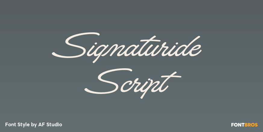 Signaturide Script Poster
