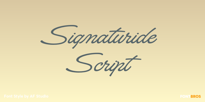 Signaturide Script Poster