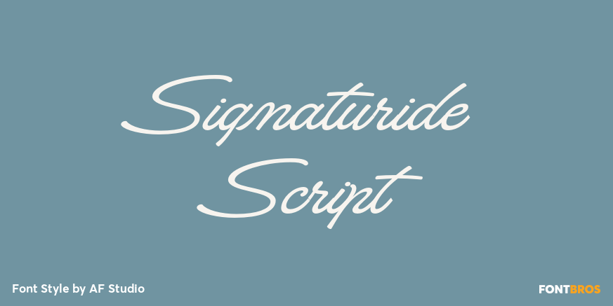 Signaturide Script Poster
