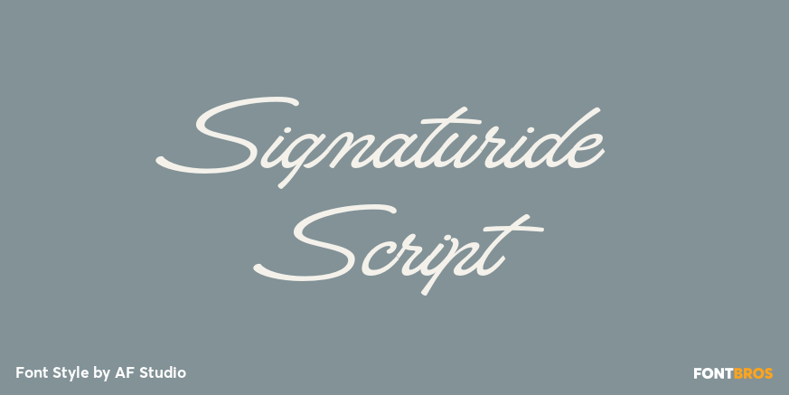 Signaturide Script Poster