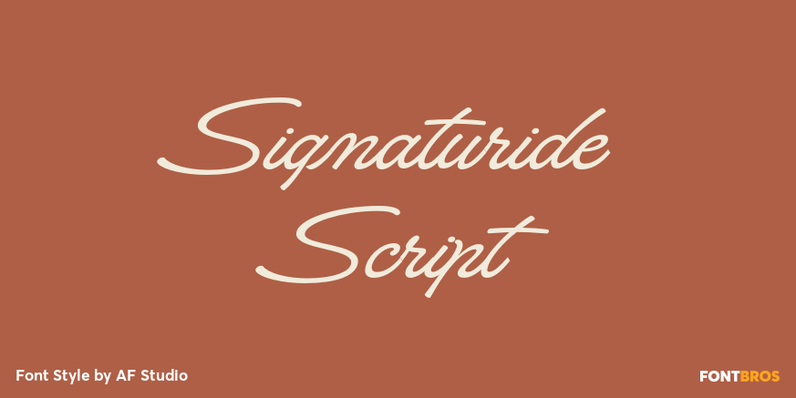Signaturide Script Poster