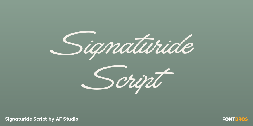 Signaturide Script Poster