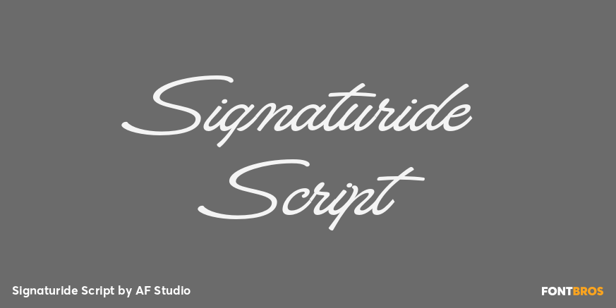 Signaturide Script Poster