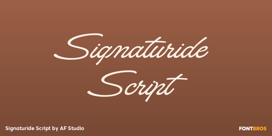 Signaturide Script Poster