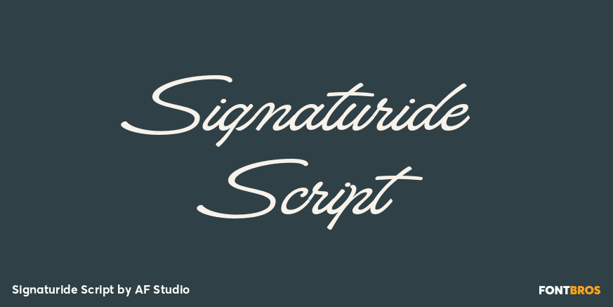 Signaturide Script Poster