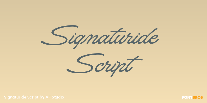 Signaturide Script Poster