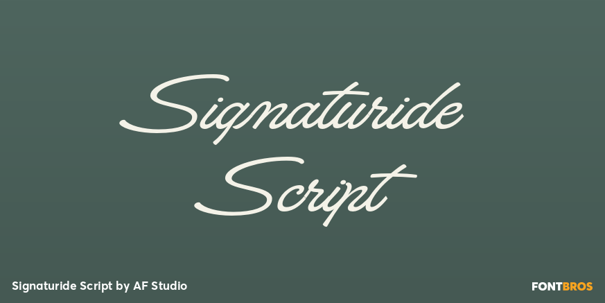 Signaturide Script Poster