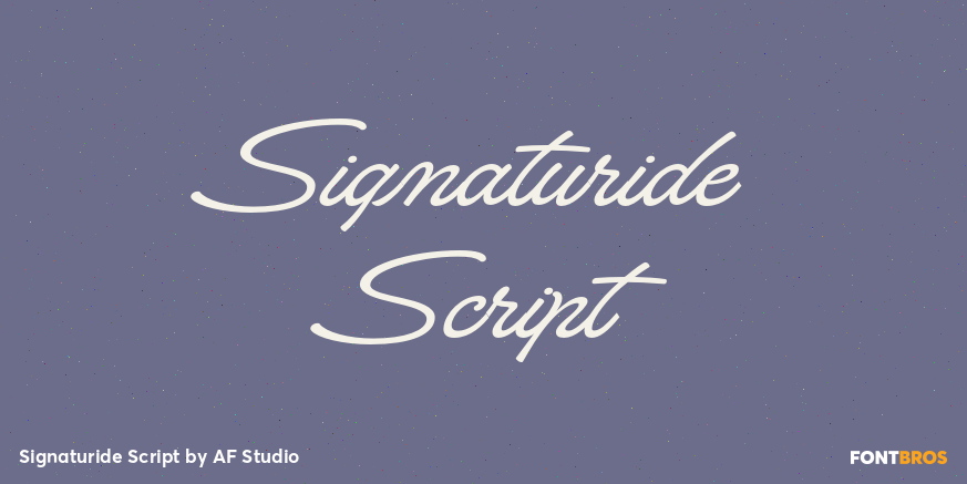 Signaturide Script Poster