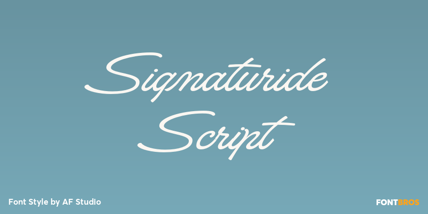 Signaturide Script Poster