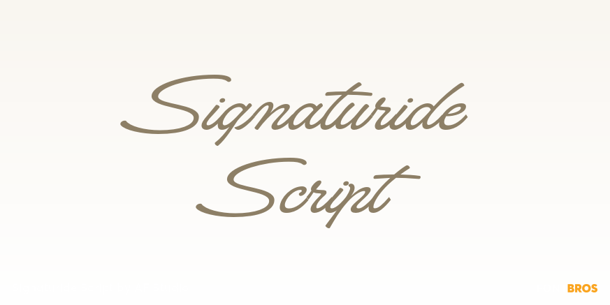 Signaturide Script Poster