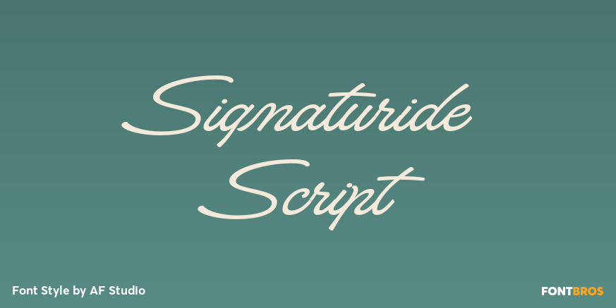 Signaturide Script Poster