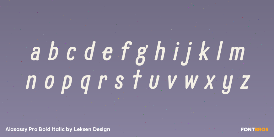 Alasassy Pro Bold Italic Font Poster #3