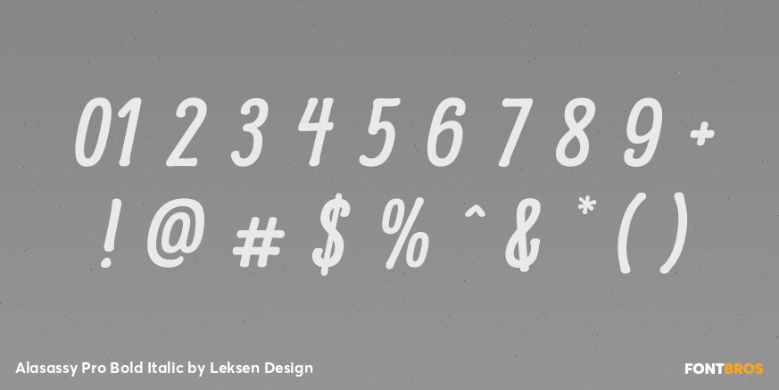 Alasassy Pro Bold Italic Font Poster #4