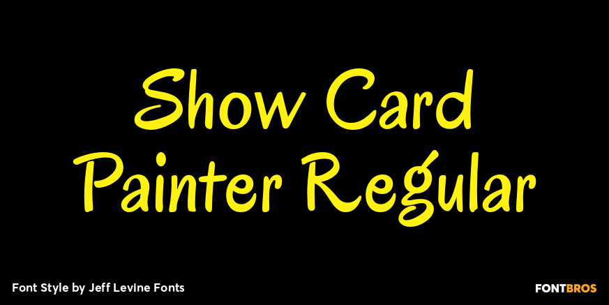 Show Card Painter Regular Poster