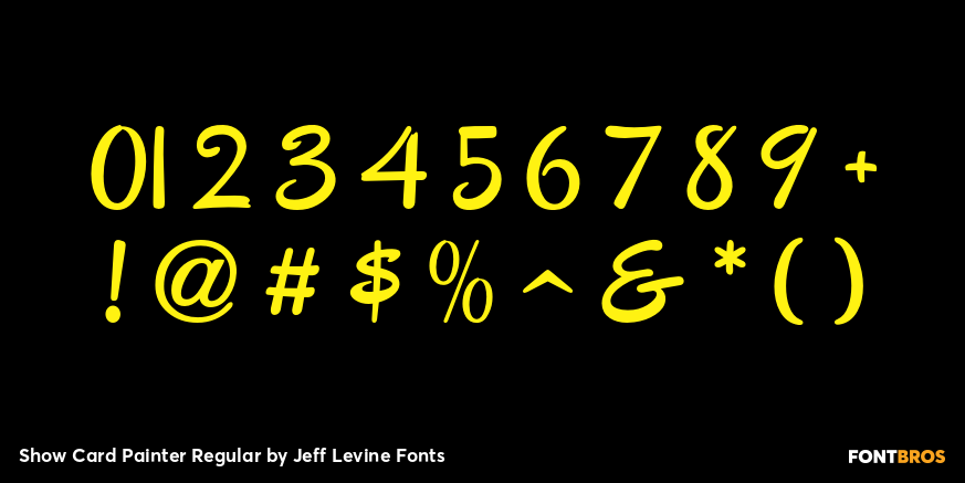 Show Card Painter Regular Font Poster #4