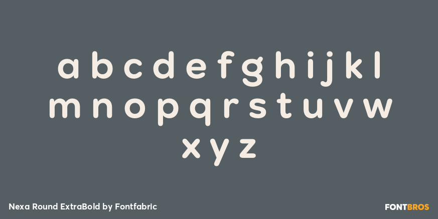 Nexa Round ExtraBold Font Poster #3