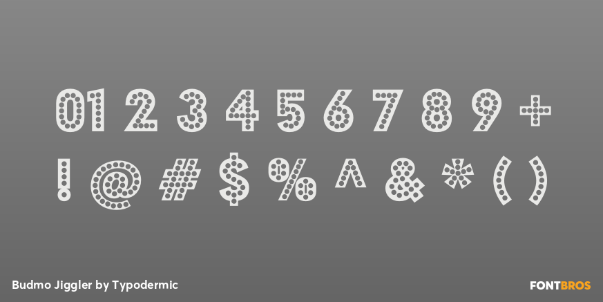 Budmo Jiggler Font Poster #1