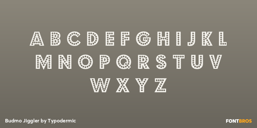 Budmo Jiggler Font Poster #2