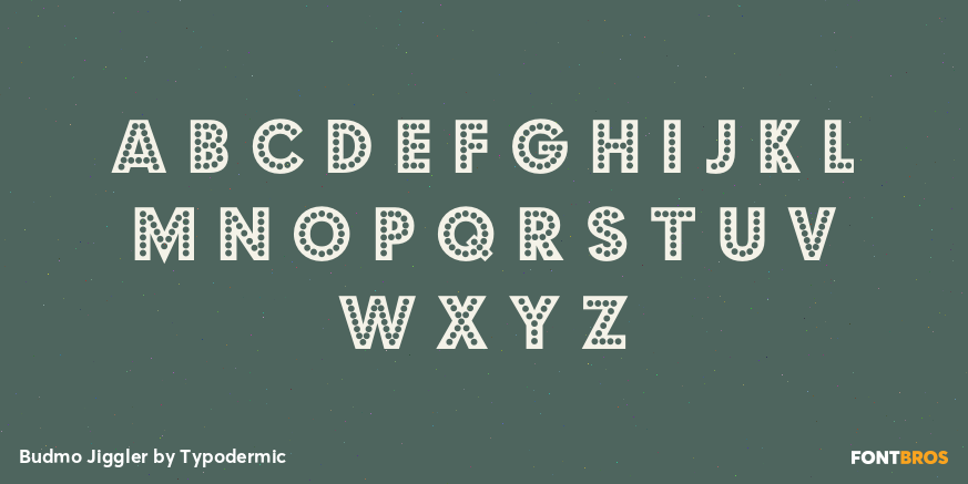 Budmo Jiggler Font Poster #3