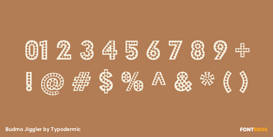 Budmo Jiggler Font Poster #4