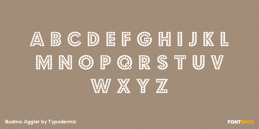 Budmo Jiggler Font Poster #1