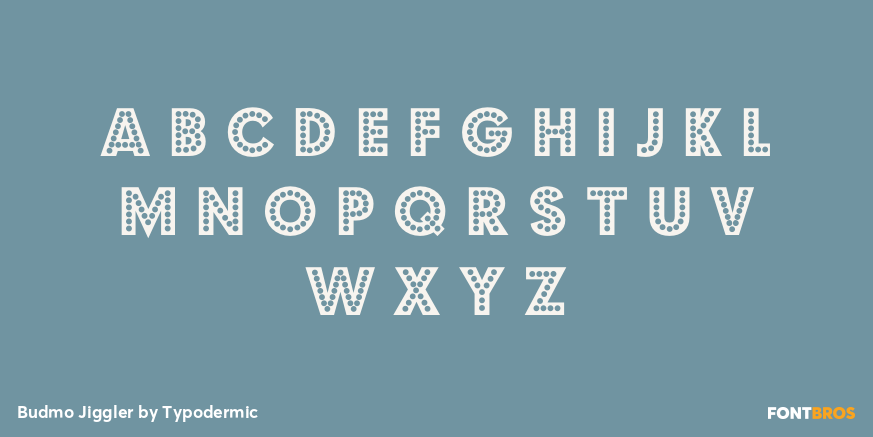 Budmo Jiggler Font Poster #1