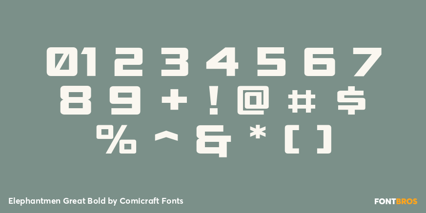 Elephantmen Great Bold Font Poster #4