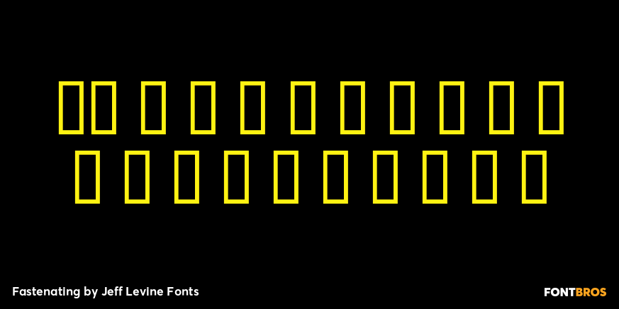 Fastenating Font Poster #4