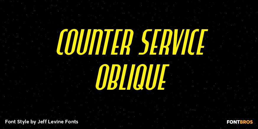 Counter Service Oblique Poster