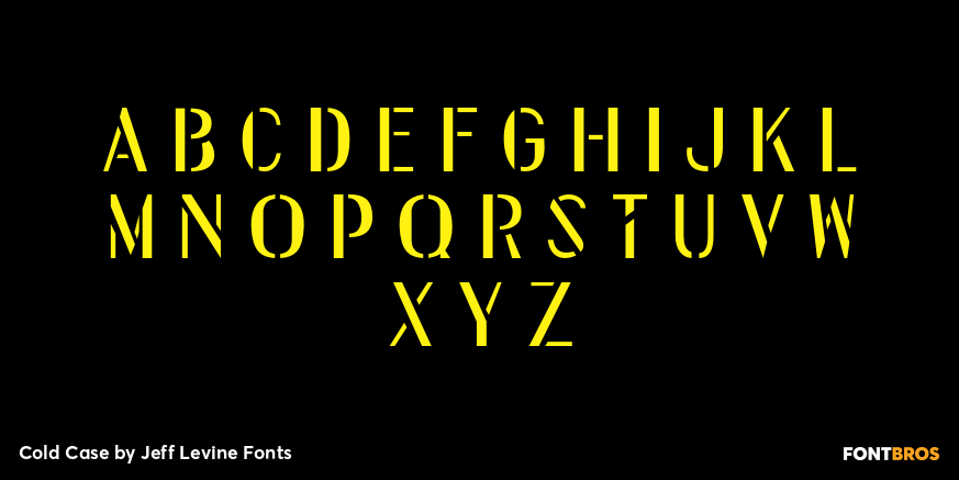 Cold Case Font Poster #2