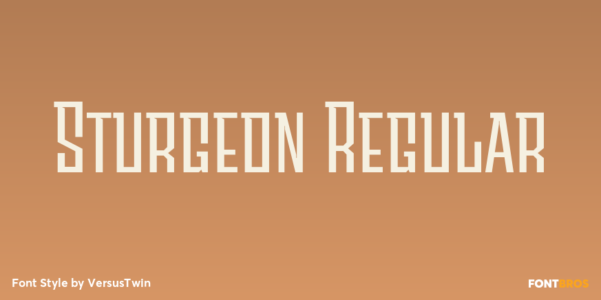 Sturgeon Regular Font Poster #1