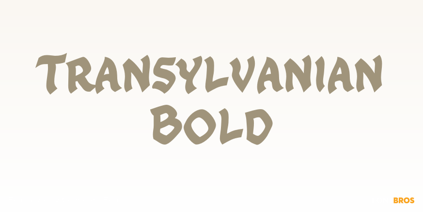 Transylvanian Bold Poster