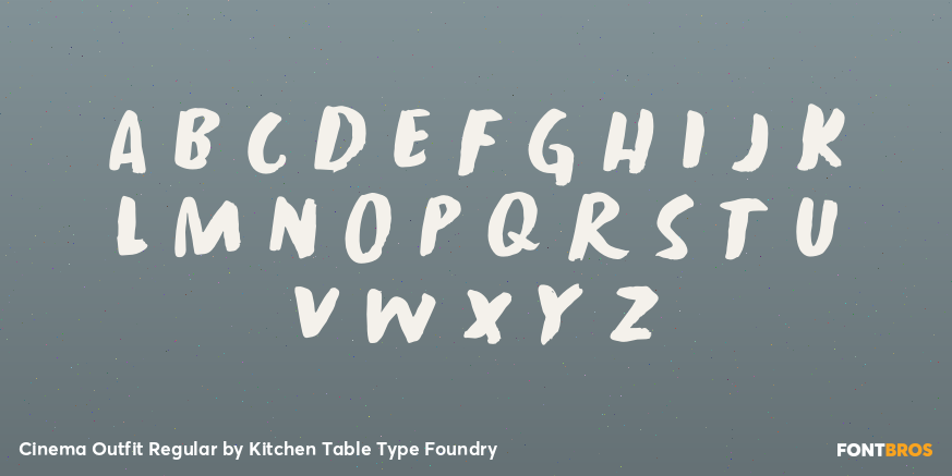 Cinema Outfit Regular Font Poster #3